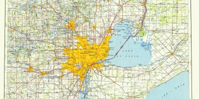 Detroit, USA mappa