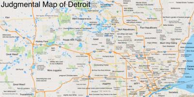 Giudicante mappa Detroit