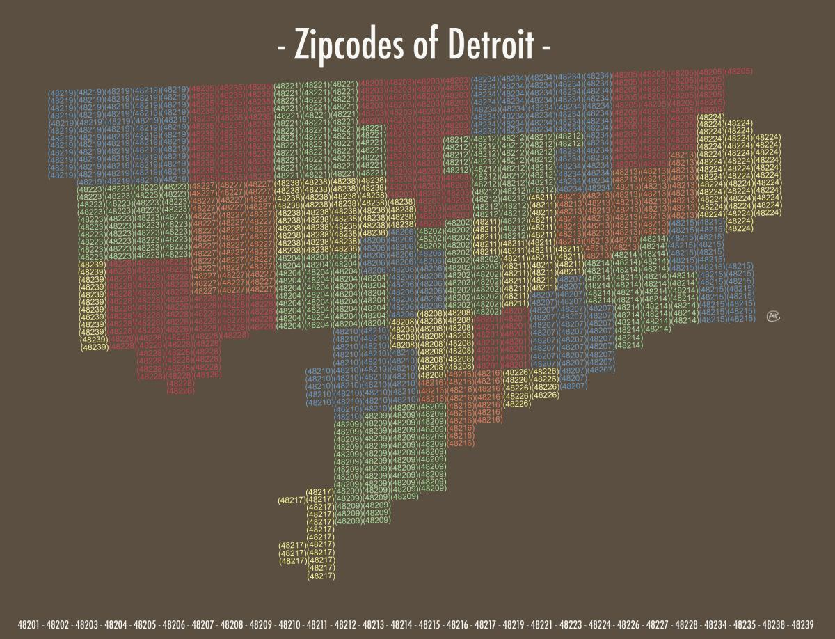 c.a.p. mappa Detroit