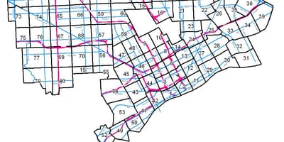 Detroit zonizzazione mappa