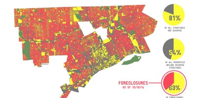 Detroit popolazione mappa