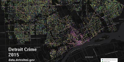 Detroit crimine mappa